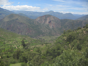 Cordilleras de
                            los Andes, p.e. entre Ayacucho y
                            Andahuaylas