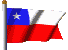 Bandera chilena con la estrella