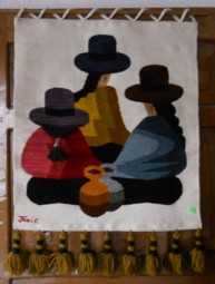 Wandteppich mit einer Frauengruppe
                              (Intrigantinnen)