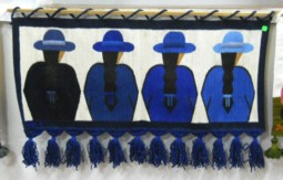 Wandteppich mit einer Gruppe
                              Intrigantinnen