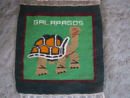 Untersetzer mit einer
                          Galapagos-Schildkrte