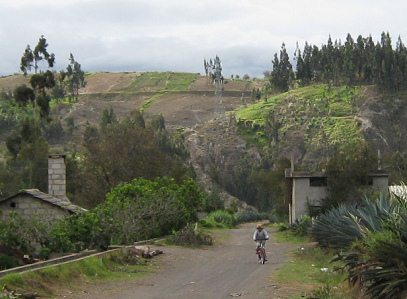 Ir en bicicleta sin peligro en muy normal
                          aqu en Huasalata