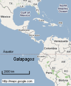 Nido pirata islas Galapagos,
                                    mapa