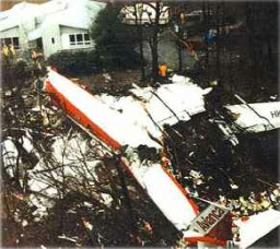 Avianca Flugzeugabsturz Flug 52:
                        Absturzstelle bei Cove Neck auf Long Island ohne
                        Brand.