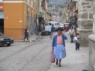 Strasse im Zentrum von Ayacucho