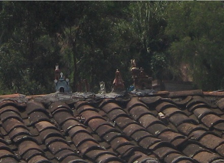 Glcksbringer auf dem Dach, Nahaufnahme