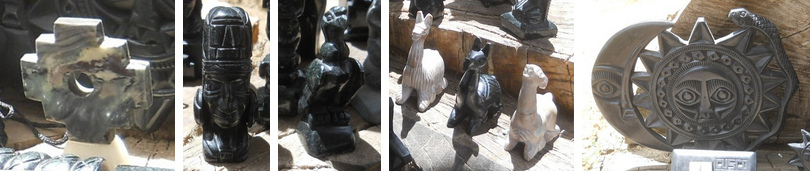 15: El taller en Cusco
                                      Sacsayhuamán con figurinas: cruz
                                      de Madre Tierra, inca
                                      extraterrestre u otro
                                      extraterrestre, águila, llamas
                                      sentadas, luna, sol, y serpiente