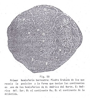 Fig. 59: Primer hemisferio
                terrestre de la constelacin de continentes de antes