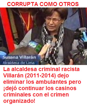La alcaldesa
                      criminal racista Villarn dejo eliminar los
                      ambulantes pero dej continuar los casinos
                      criminales con el crimen organizado!