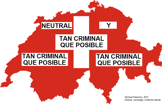 Mapa de Suiza: Neutral y tan criminal
                            que posible