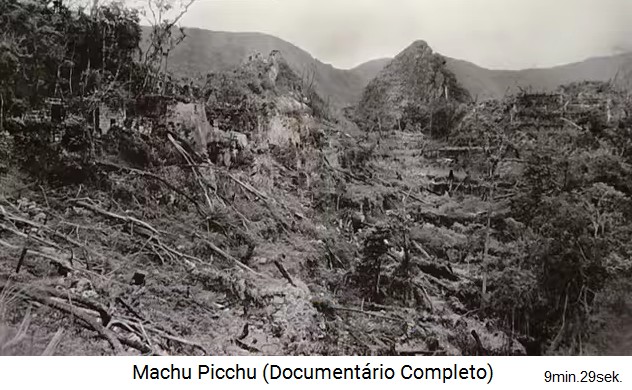 Bingham en Machu
                      Picchu en 1912: zona cubierta con terrazas 01