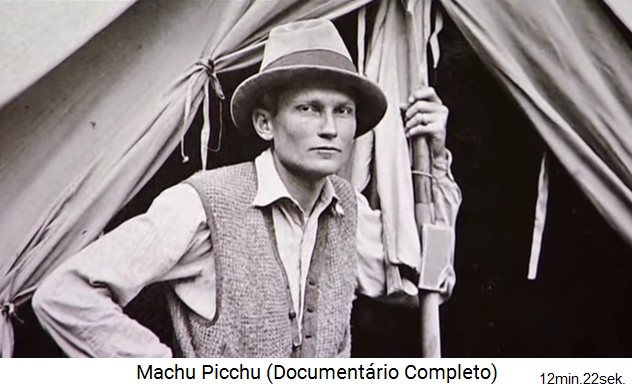 Bingham en Machu Picchu en 1913 en la revista
          cientfica "Geographical Magazine", sale como famoso
          mundial