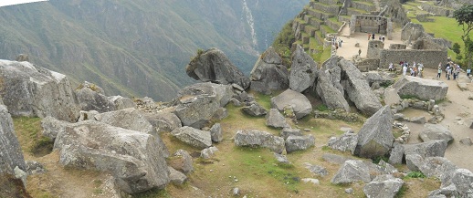 Machu Picchu: cantera grande y el panorama