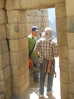 Otra puerta del templo del sol en Machu Picchu