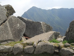 Cantera de Machu Picchu con su caos de piedras