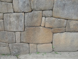 Machu Picchu, muro grande, detalle 05