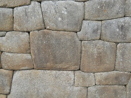 Machu Picchu, muro grande, detalle 08