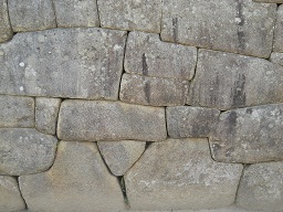 Machu Picchu, muro lateral grande, detalle 6