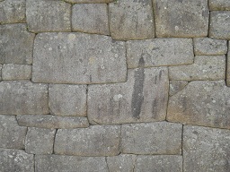 Machu Picchu, muro lateral grande, detalle 7