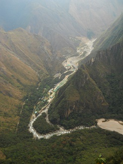 Vista al valle Urubamba