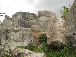 Der grosse Steinbruch von Machu Picchu.
                    Steinechaos