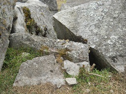 Der grosse Steinbruch von Machu Picchu: Grosse Steine mit Schnittflchen