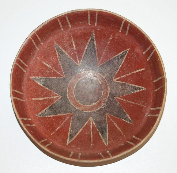 Ein Stern in einer Schale,
                          Nasca-Keramik