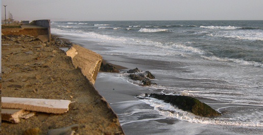 Muros en el mar, foto panormica