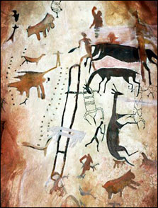 Cuevas de Toquepala, pintura rupestre
                              01a