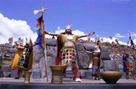 Fiesta de Warachikuy 03, salutacin del
                            Inca