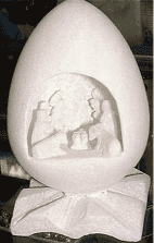 Escultura en piedra de Huamanga
                            (alabastro): nacimiento de Jess