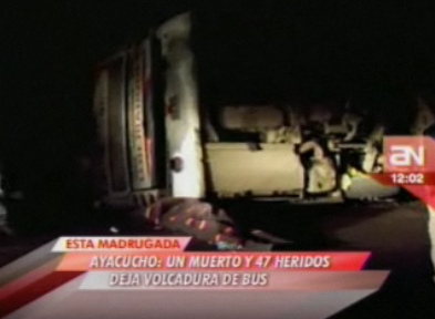 Bus de
                        la empresa "Los Libertadores" sin
                        frenos, Ayacucho 13 de diciembre 2011