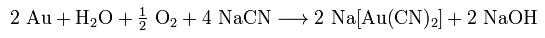 Formula
              qumica 01 sobre la minera de oro con cianuro