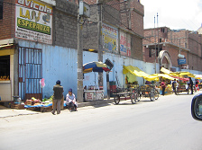 La Oroya, puestos de venta en la calle