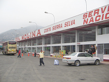 Terminal de la empresa de bus Molina en
                        Lima