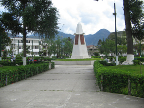 El monumento en el parque