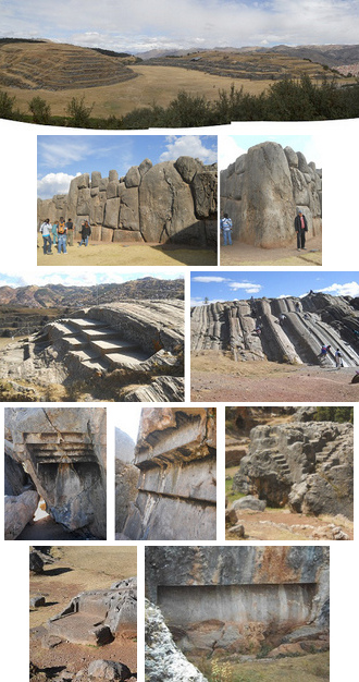 Peru Cusco Sacsayhuamn, muros
                                  antissmicos, tronos, tobogames,
                                  cortes de roques, escaleras etc.