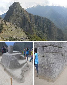 Peru Machu Picchu, los
                                miradores Huchuypicchu y Huaynapicchu,
                                la piedra del sol y la piedra gigante
                                con 32 esquinas